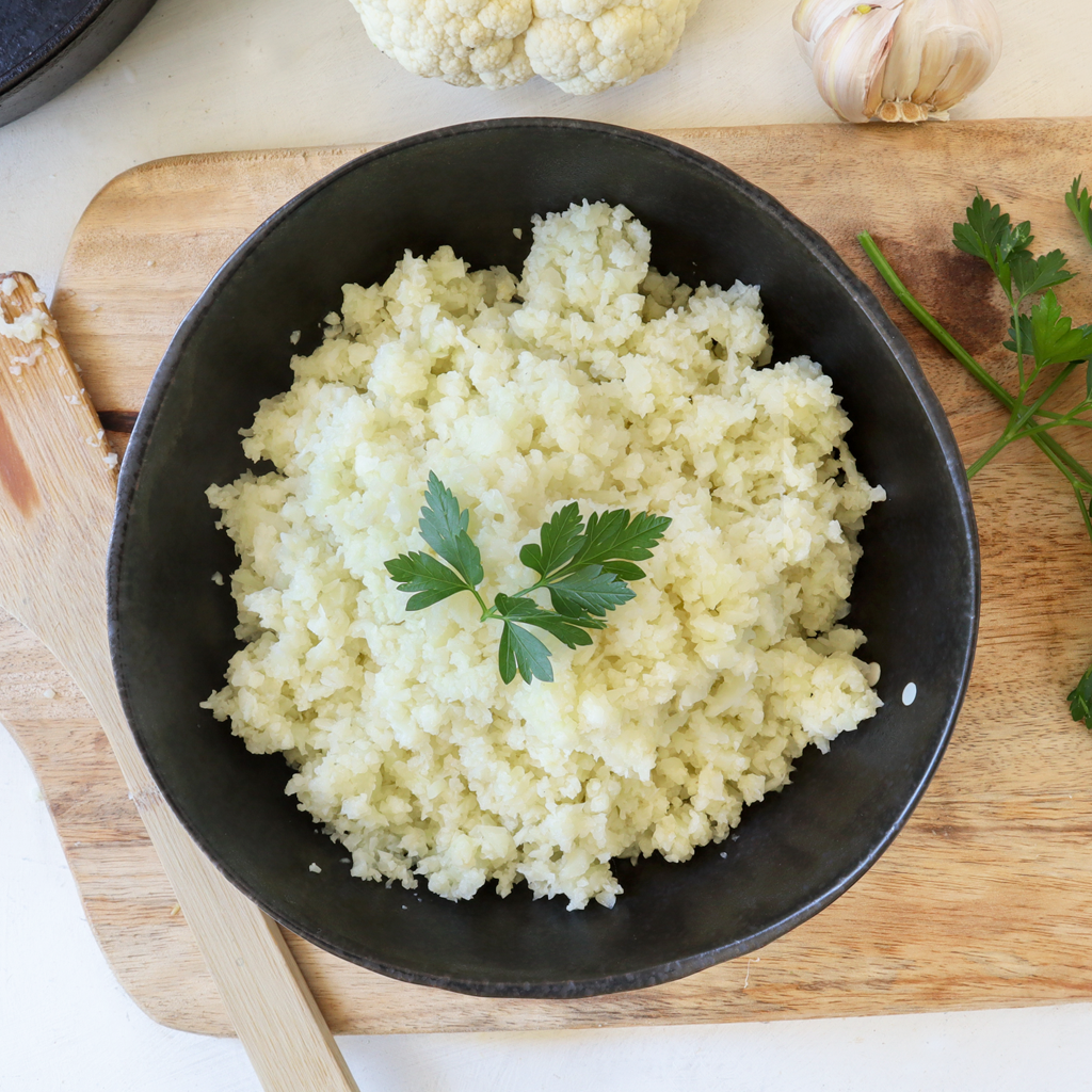 Perfect Cauliflower rice made in a blender