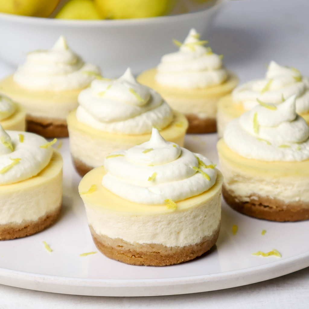 Best blender mini lemon cheesecakes