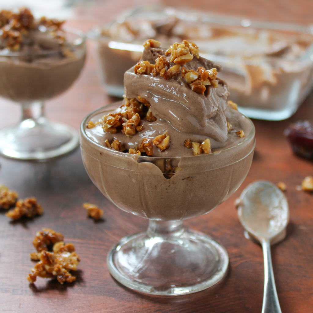 Instant healthy snickers ice cream