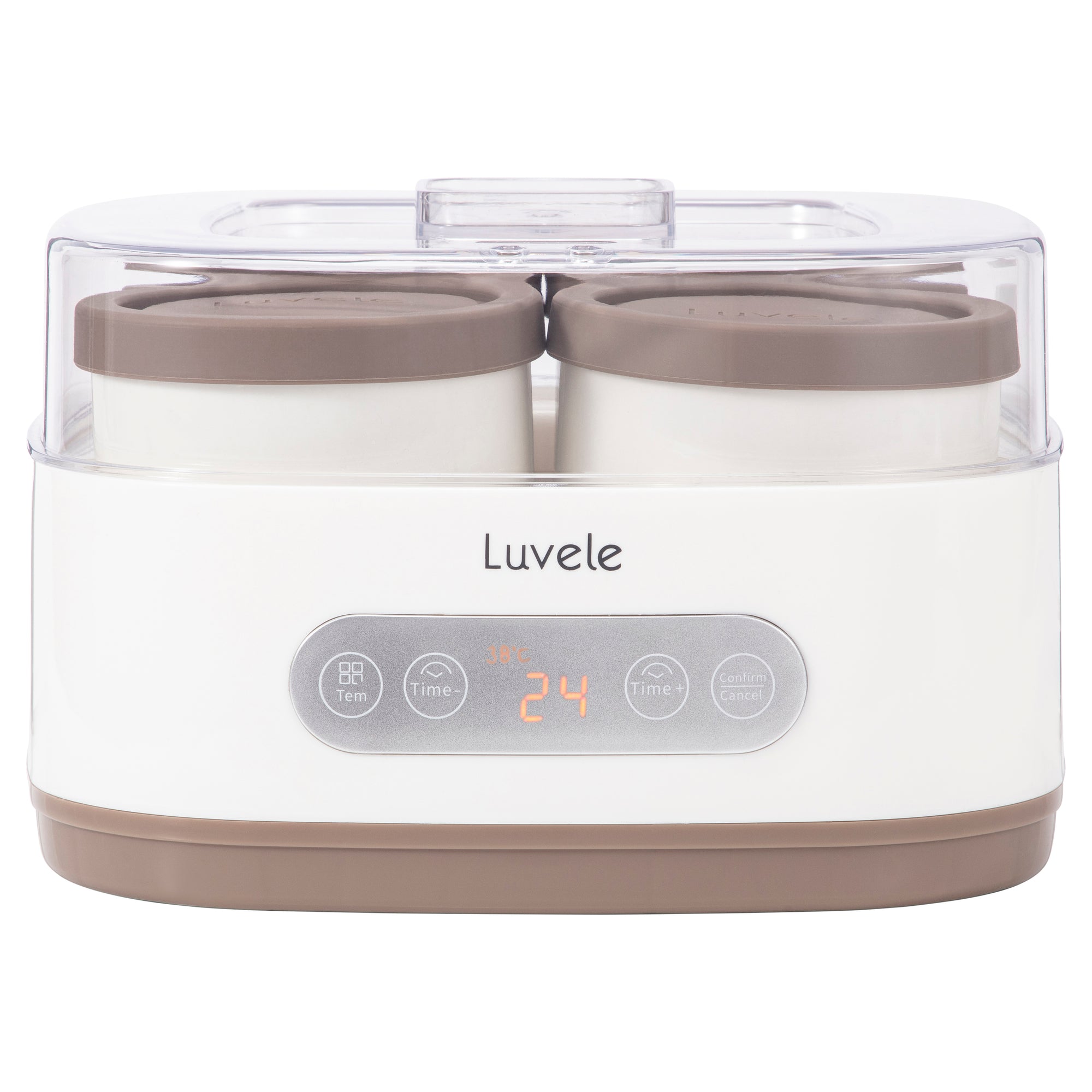 Luvele Pure Yoghurt Maker | 4x 400ml Jars SCD & GAPS DIET | Total Capacity 1.5L