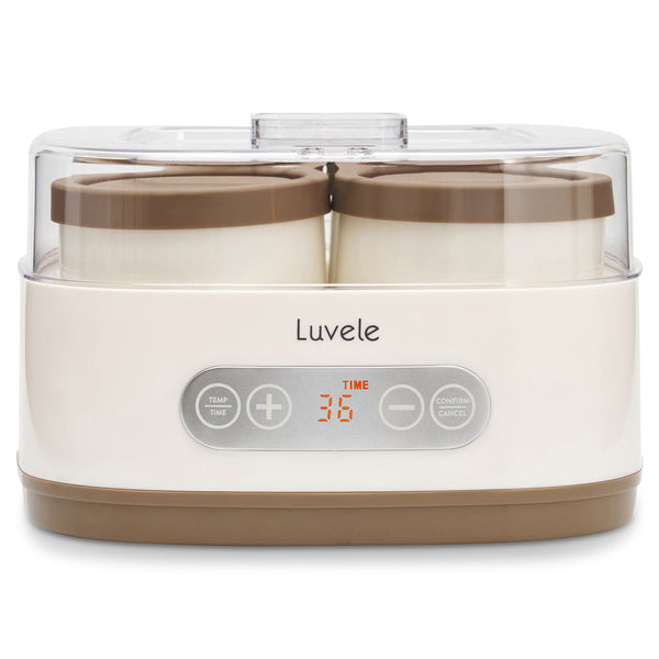 Luvele Pure Yoghurt Maker | 4x 400ml Jars SCD & GAPS DIET | Total Capacity 1.5L