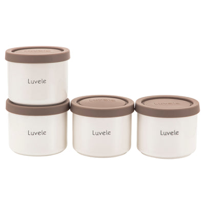 Luvele Pure Yoghurt Maker | 4x 400ml Jars SCD & GAPS DIET | Total Capacity 1.5L