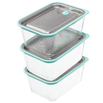 LUVELE FRESH VACUUM CONTAINER SET | THREE PIECE SET 1.3L