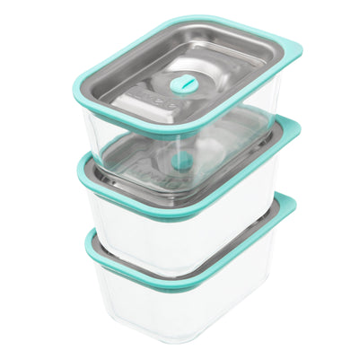 LUVELE FRESH VACUUM FOOD CONTAINER SET | THREE PIECE SET 450ML