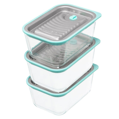 LUVELE FRESH VACUUM CONTAINER SET | THREE PIECE SET 750ML