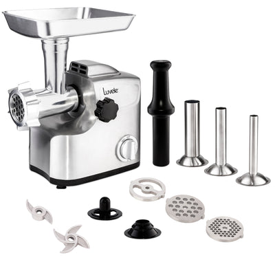 Luvele Ultimate Electric Meat Grinder | Sausage Maker |  1800w (700w rated)